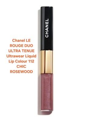 Chanel LE ROUGE DUO ULTRA TENUE Ultrawear Liquid Lip Colour 112 CHIC ROSEWOOD